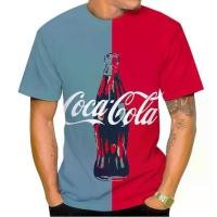 ราคา เสื้อยืดพิมพ์ลาย Coca Cola, พลัสไซส์, สันทนาการ, หลวมและสบาย, เสื้อ, 2024 (1730822224872638849)