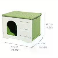 ราคา บ้านแมว/สุนัข ,บ้านแมวพลาสติกกันน้ํา,บ้านตั้งแคมป์ วัสดุพลาสติก HDPE ไม่เป็นพิษและปราศจากกลิ่น รับน้ำหนักสูงสุด 49.9 กก. ปกป้องจากลมและฝน เหมาะสำหรับใช้ตลอดทั้งปี (1730688442489997486)