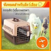 ราคา กรงหิ้ว กล่องใส่สัตว์เลี้ยง กรงเดินทาง สำหรับสุนัขและแมว มี2ไซส์ แถมตะแกรงรอง สุนัข แมว สำหรับเดินทาง ส่งจากไทย (1729740876228561704)