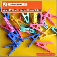 ราคา [เก็บเงินปลายทาง] ไม้หนีบ1*30 อารี (ยกโหล) 360ตัว กิ๊บ หนีบผ้า ที่หนีบผ้า คละสี ตัวหนีบ กิ๊บ หนีบ ผ้า (1731807737071830383)
