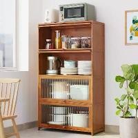 ราคา [local stock]ตู้ล็อคเกอร์ /ตู้ไม้กันฝุ่น ตู้โชว์ ตู้วางของ ชั้นวางหนังสือ ตู้เก็บของ ตู้เก็บของโปร่งใส 1/2/3/4 ชั้น พร้อมประตูตู้ ตู้เก็บของในครัว (1730802793483438348)