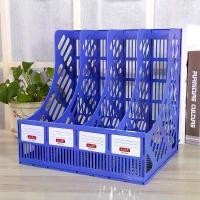 ราคา สินค้าแนะนำ 3/4 ช่อง ชั้นวางเอกสาร ชั้นวางหนังสือ พลาสติกง่ายและสะดวก ตะกร้าใส่เอกสารเดสก์ทอป กล่องใส่เอกสาร (1731508426418324659)