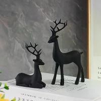 ราคา ประติมากรรมกวาง, เครื่องประดับและของตกแต่งกวาง, ชุด 2 ชิ้น/1 ชุด, เหมาะสำหรับตกแต่งห้องนั่งเล่น, ชั้นวางหนังสือ, ห้องศึกษา, ตู้ทีวีในสำนักงาน, ของขวัญบนโต๊ะ, งานฝีมือเรซิน, เหมาะ (1730862701015370414)