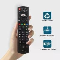 ราคา รีโมทคอนโทรลสากล, สำหรับทีวี Panasonic, ทำงานร่วมกับทุกรุ่น, รวมถึงพลาสม่า, Viera, Hdtv, 3D, LCD, LED TV, เครื่องเล่น DVD/AV/R (1732068781691603156)