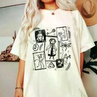 ราคา ตุ๊กตา Coraline, ภาพยนตร์, พิมพ์ความฝัน, สไตล์เรโทร, แขนสั้นถนน, แฟชั่น, O-คอ (1731457336154490071)