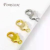 ราคา ตะขอล็อคเก็ต, อุปกรณ์เครื่องประดับ DIY, ชุบทอง 18K, ตะขอกลมสำหรับสร้อยคอและสร้อยข้อมือ, 5/10 ชิ้น, อุปกรณ์ทำเครื่องประดับ (1730805888093817182)