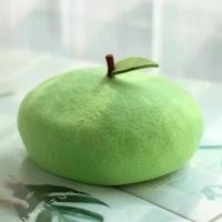 ราคา ผู้หญิง เด็กน่ารัก สีเขียว สีแดง แอปเปิ้ล สาวอ่อน หมวกจิตรกร หญิง ใบเล็ก ผลไม้ สีส้ม หมวกเบเร่ต์ครอบครัว (1731667121386457423)