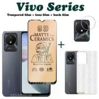 ราคา ฟิล์มกระจกนิรภัยแบบด้าน 3in1 สำหรับเซรามิกส์ เข้ากันได้กับ Vivo Y02, Vivo Y16, Vivo Y02S, Vivo Y22S, Vivo Y15A, Y15S, ปกเต็ม, เซรามิกส์เคลือบด้านหน้าจอกล้อง, ฟิล์มกล้อง, ฟิล์มด้า (1732005813848804113)
