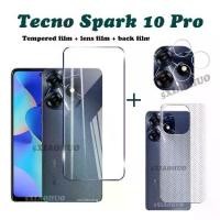 ราคา ฟิล์มกันรอยกระจกนิรภัย 3-in-1 สำหรับ Tecno Spark 10 Pro, ฟิล์มกันรอยกระจกนิรภัย Tecno Spark 10, ฟิล์มกล้อง, ฟิล์มด้านหลัง (1729993994571910013)