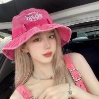 ราคา หมวกบักเก็ตปักลายญี่ปุ่น ins ม่านบังแดดฤดูร้อนหญิง ม่านบังแดดกลางแจ้ง แคมป์ปิ้ง ปีนเขา (1729750857618328003)