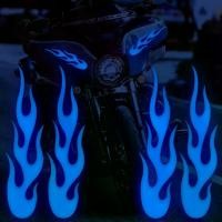 ราคา สติ๊กเกอร์เปลวไฟ สติ๊กเกอร์เปลวไฟสีน้ำเงิน สำหรับรถยนต์ หมวกกันน็อค สะท้อนแสง เหมาะสำหรับตกแต่งรถจักรยานยนต์ จักรยาน สเก็ตบอร์ด รวม 4 ชิ้น สติกเกอร์ เชฟโรเลต (1731432377039488312)