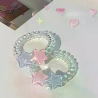 ราคา ยางรัดผม แบบใส รูปดาว ยืดหยุ่น ยาง รัด ผม แบบ เกลียว (1731523990712256943)