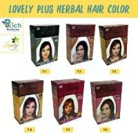 ราคา [พร้อมส่ง] Lovely Plus herbal hair color เฮนน่าเลิฟรี่ ย้อมผม 1กล่อง5ซอง สมุนไพร ปิดผมขาว (1732305409643612328)