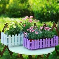 ราคา กระถางต้นไม้ยาว กระถางรั้วพลาสติก กระถางปลูกผัก DIY สําหรับปลูกผัก ดอกไม้ สมุนไพร รั้ว (1730294403198585121)