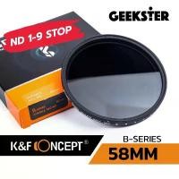 ราคา ND ปรับค่าได้ ฟิลเตอร์ K&F 58mm Fader 1-9 Stop ( ND2-ND400 B Series ) / KF ND Filter 58 mm / Neutral Density ND2 ND400 กล้อง คอม แพค มือ สอง กระดาษ โพลารอยด์ (1731022903197403820)