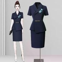 ราคา ชุดสูทธุรกิจ แขนสั้น สำหรับผู้หญิง ฤดูร้อน บาง เหมาะสำหรับแผนกต้อนรับของโรงแรม ชุดทำงานช่างเสริมสวย อาคารขาย ชุดทำงาน กางเกง นักเรียน เสื้อ ครู ใส่ ทํา งาน ชุด ยุวกาชาด เสื้อ แฟลช express (17322576714