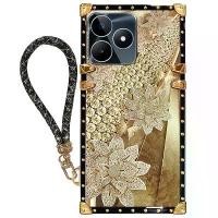 ราคา Fro Realme C51 C53 C55 เคสโทรศัพท์ เคสหรูหราพิมพ์ลาย แฟลช เชือกมือ เคสกันกระแทก (1730027534342916457)