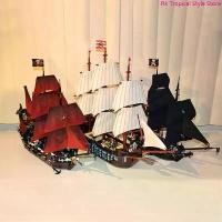 ราคา ใช้ได้กับของเล่นบล็อกตัวต่อเรือโจรสลัด LEGO Pirates of the Caribbean เรือ Black Pearl Queen Anne Revenge โมเดลเรือ Flying Dutchman โมเดลเรือแบล็คเพิร์ลทําจากไม้ (1731385835183440943)