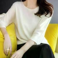 ราคา เสื้อยืดฤดูร้อน ครึ่งแขน สำหรับผู้หญิง สีพื้น คอกลม แขนสามส่วน ทันสมัย และสง่างาม แขนค้างคาวนุ่มพิเศษ ขนาดใหญ่ เสื้อหลวม มาใหม่ Women Clothing ผ้า คน อวบอ้วน ชุด เวียดนาม ค (1731730104638146867)