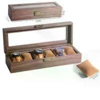 ราคา *พร้อมส่ง*กล่องนาฬิกา 6 เรือน กล่องใส่นาฬิกา Watch Box 6 บล็อกบัสเตอร์ (1731773622532212003)