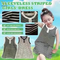 ราคา ชุดฤดูร้อนสำหรับเด็กผู้หญิง, ชุดเสื้อยืดแขนกุด, สำหรับเด็ก, ลายทางขาวดำ, ความยาวเข่า, กระโปรงยาว, กระโปรงเสื้อเชิ้ต, กระโปรงรัด, ผลิตภัณฑ์สำหรับเด็ก (1731801547684087509)