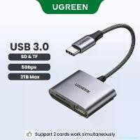 ราคา avenueshoprich ใช้งานได้ UGREEN 3-in-1 SD TF USB 2.0 Card Reader 2TB Max USB 3.0 for Samsung Huawei MacBook Model: 80798 (1731139609993448244)