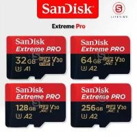 ราคา SanDisk Extreme Pro Micro SD Card SDHC 32GB SDXC 64,128,256GB R/W 200/140MB/s (SDSQXCD) Drone สินค้าดี (1731546708547634953)