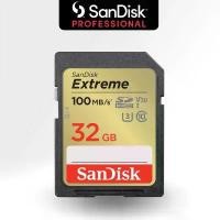 ราคา SanDisk Extreme SDHC Card 32GB ความเร็ว อ่าน 100MB/s เขียน 60MB/s (SDSDXVT-032G-GNCIN) จัดส่งฟรี กทม (1731810122518267320)