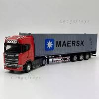 ราคา ของเล่นโมเดลรถบรรทุก Diecast, 1:50, รถแทรกเตอร์ Scania S730, พร้อมคอนเทนเนอร์และรถพ่วงกึ่งพ่วง, ดึงกลับ, เสียงและแสงจำลอง, เหมาะสำหรับเด็ก, ของขวัญ (1730728624419211283)