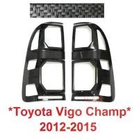 ราคา ขาย ลายเคฟล่า ครอบไฟท้าย TOYOTA HILUX VIGO CHAMP 2012 2013 2014 2015 ครอบไฟท้ายรถ โตโยต้า วีโก้ แชมป์ ครอบไฟ ท้าย คาร์บอน (1731441951480382823)