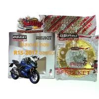 ราคา ขาย โซ่สเตอร์ R15-2017ออลนิว/MT-15 ทอง 15-47 OSAKI ขายเป็นชุด (1731637449739699649)