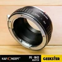 ราคา เมาท์แปลง K&F PK-M43 ( Pentax K - Olympus / Lumix M43 Lens Adapter / KF ) กล้อง เลนส์ (1731022910707698031)