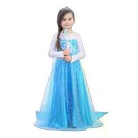 ราคา BABY ชุดเจ้าหญิงเอลซ่า แขนยาวสีฟ้า ชุดกระโปรงยาว+ผ้าคลุมไหล่ รุ่น Q89 (1731318911541216373)