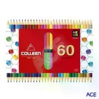 ราคา Colleen สีไม้คอลลีน 2 หัว 30แท่ง 60 สี รุ่น787(แท่งเหลี่ยม)สีไม้ ดินสอสี master art colleen (1731165036770855700)