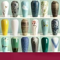 ราคา ,,สไตล์จีนใหม่แจกันเซรามิคโบราณสไตล์จีนดอกไม้แห้งดอกไม้ Rich ไม้ไผ่ Art ห้องนั่งเล่นเครื่องประดั (1731661026945895242)