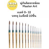 ราคา [เก็บเงินปลายทาง] (USP)⚡️ส่งไว⚡️(แพ็ค10ด้าม) Master Art PAINT BRUSH ภู่กัน พู่กันกลม ระบายสีน้ำ เบอร์ 7-12 มาสเตอร์อาร์ต พู่กัน (1731502588822914340)