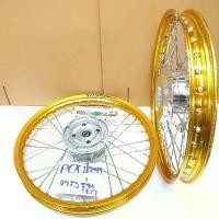 ราคา Riversgshop16 ใช้งานได้ YOSHI ชุดล้อ PCX ปี2018-2019 ล้อโลสีทอง+ดุมเงา+ซี่ชุบ ขอบล้อ17 มอเตอร์ไซค์ motorcycle (1731440553511652317)