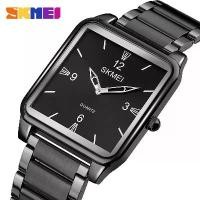 ราคา SKMEI Top Luxury Brand Men's Square Dial Quartz Watches Fashion Casual 3Bar Waterproof Quartz Business WristWatch for Men (1731744428872533661)