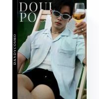ราคา DANDY COSMO | เสื้อเชิ้ตแขนสั้น ผู้ชาย Premium Seersucker รุ่น Open Collar Double Pocket ยืดได้ไม่ร้อน ยับยาก ไม่ต้องรีด แนะนำ 90s usa มือ 2 การ์ตูน มือสอง โอเวอร์ไซส์ อก ใหญ่ ยืดติด เทรน (17316828605