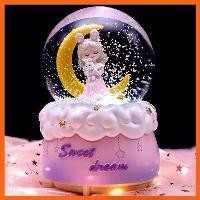 ราคา กล่องดนตรีลูกแก้วคริสตัล กล่องดนตรีลูกบอลคริสตัลสำหรับเด็ก/หญิง น่ารัก การ์ตูน ดวงจันทร์ เจ้าหญิง ไฟหมุนได้ ของขวัญวันเกิด (1729793957279337216)