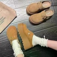 ราคา ส่วนลดมากมาย พร้อมส่งจากไทย TX622 รองเท้าแพลตฟอร์ม แบบสวมขี้เกียจ พื้นหนา2.5นิ้ว รองเท้าเปิดส้นสวมด้านนอก ฤดูใบไม้ร่วง สำหรับผู้หญิง การ์ตูน ไซส์ ใหญ่ 41 45 คัทชู นักศึกษา (1731717148091254651)