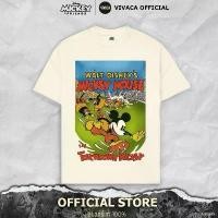 ราคา เสื้อยืดDisney ลิขสิทธิ์แท้ MK-212 (Walt Disney Mickey Mouse ปกComic Mickey Rugby สีครีม/ สกรีนหน้า) (1730918198353758650)