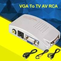 ราคา เครื่องแปลงสัญญาณ PC VGA to AV Box PC TO TV Converter จัดส่งเฉพาะจุด (1731694510230569988)
