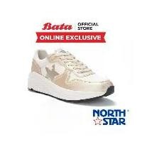ราคา (Online Exclusive) Bata บาจา ยี่ห้อ North Star รองเท้าสนีคเคอร์ รองเท้าผ้าใบ รองเท้าผ้าใบแฟชั่น สำหรับผู้หญิง รุ่น Adonica สีขาว 5201010 / สีเบจ 5208010 (1729549794109786778)