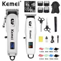 ราคา Kemei KM-232 Professional Hair Clipper ชุดชาร์จ USB เครื่องโกนหนวดไฟฟ้าไร้สาย KM-PG232 ผู้ชาย ปัตตาเลี่ยนไร้สาย COD (1731829538880981722)
