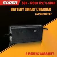 ราคา [เก็บเงินปลายทาง] SUOER 1205D 1205 12V 5ah - 50 ah เครื่องชาร์จ เครื่องบำรุง ฟื้นฟู แบตเตอรี่ รถยนต์ มอเตอร์ไซค์ Car Motorcycle Battery Charger เครื่องชาร์จฟื้นฟูแบตเตอรี่ (1731301394252334672)