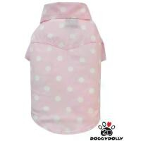 ราคา Petcloths -Doggydolly เสื้อผ้าแฟชั่น สัตว์เลี้ยง ชุดน้องหมาน้องแมว เสื้อเชิ๊ต คอปก ลายจุด สีชมพู ไซส์ 1-9 โล S129 (1729842074296289642)