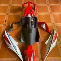 ราคา masterpiecefshop คุณภาพรับประกันได้ ชุดสีมีโอ115( ชุดใหญ่ )แดง-ขาว พร้อมแปะลายเคลือบเงาแท้ ( MIO Z ) รุ่นไฟหน้า 2 ตา ( แดง-ขาว ) เปลือก ABS เกรดA มอเตอร์ไซค์ Motorcycle ที่ จับ (1731013206147828192)