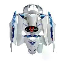 ราคา ชุดสี เวฟ100ubox เฟรม wave 100s เวฟ 100 s wave ubox รุ่นมีกล่องใต้เบาะ รถปี 2005 ครบคัน 10 ชิ้น สีขาว สติกเกอร์125 มอเตอร์ไซค์ Motorcycle (1729610407883213499)