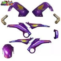 ราคา ชุดสี MSX สีม่วงแก้ว สติกเกอร์ฟอยล์ทอง 10 ชิ้น แฟริ่งชุด สติกเกอร์ติดรถ สติ๊กเกอร์ สติกเกอร์ แต่ง BO239 SHOP (1729607056542697559)